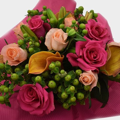 Wholesale flowers: Premium Gift Bouquet Hot Pink & Orange Sweetie Pie