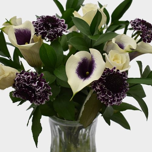 Premium Gift Bouquet - Lavender & White Velvet