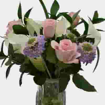Premium Gift Bouquet - Pink & White Velvet 