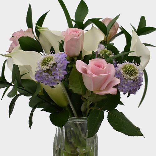 Premium Gift Bouquet - Pink & White Velvet