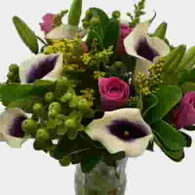 Premium Gift Bouquet Purple & White Mellow 