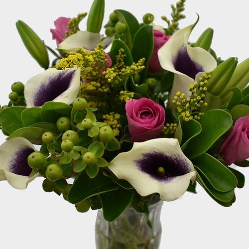 Premium Gift Bouquet Purple & White Mellow