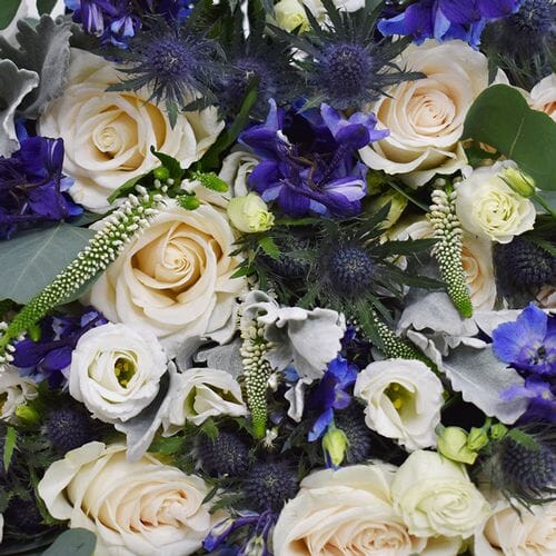 Wholesale flowers prices - buy Pantone Classic Blue Flower Pack in bulk