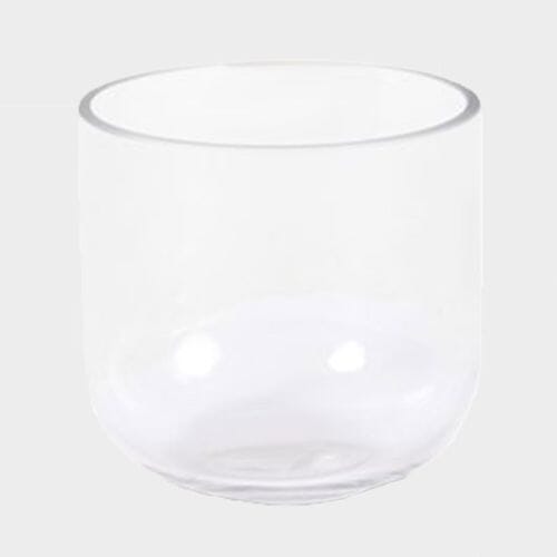 5 Inch H X 5 Inch  Clear Rounded Bottom Glass