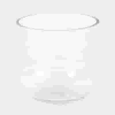 5 Inch H X 5 Inch  Clear Rounded Bottom Glass