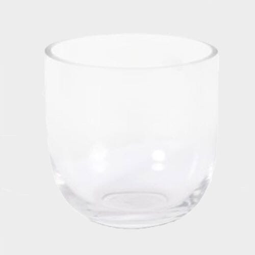 6 Inch H X 6 Inch  Clear Rounded Bottom Glass