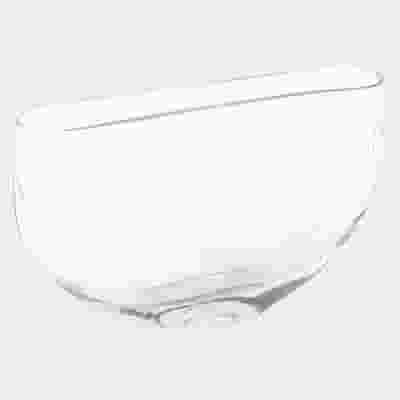 4.75 Inch H X 2.25 Inch X 8 Inch Clear Half Moon