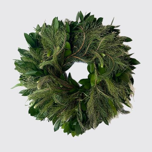 Explosion Grass 3 Green Wreath 16 Inch W/box