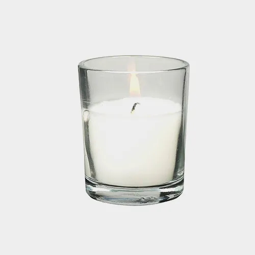 10hr Glass Party Votive White (Qty 25)