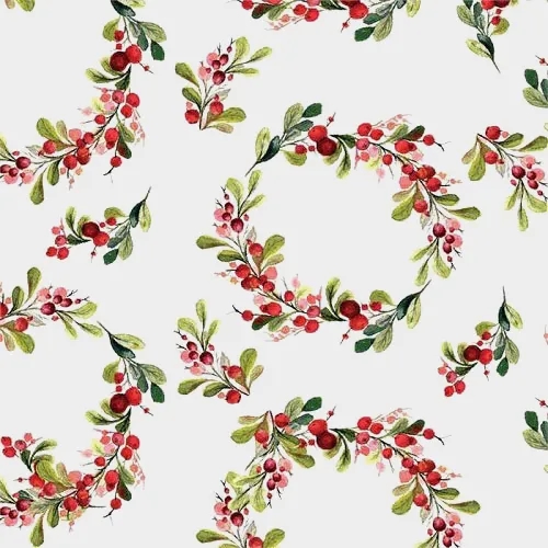Floral Wreath Print Plant Sleeves 8x23x36