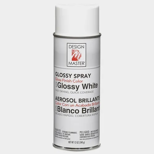 Design Master Glossy White Spray Paint 12oz