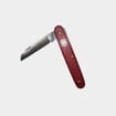 Red Folding Knife - Straight Blade