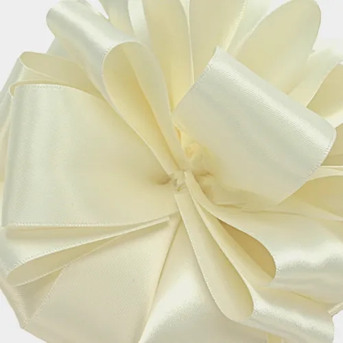 Double-Faced Satin Ribbon #9-1.5 Inch Antique White x 50 Yards