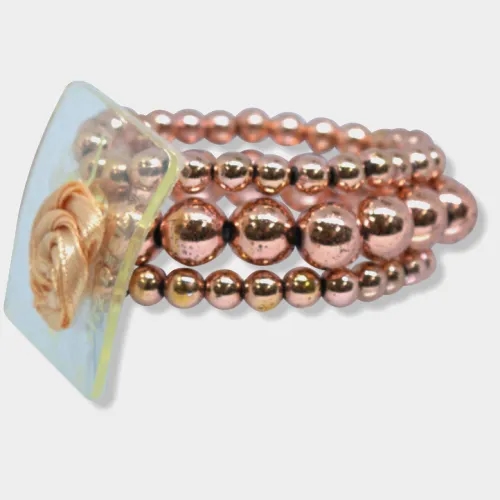 Bubble Bath Flower Bracelet - Rose Gold