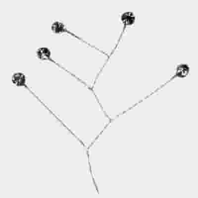 Rhinestone Quintet - Black Diamond (Qty 12)