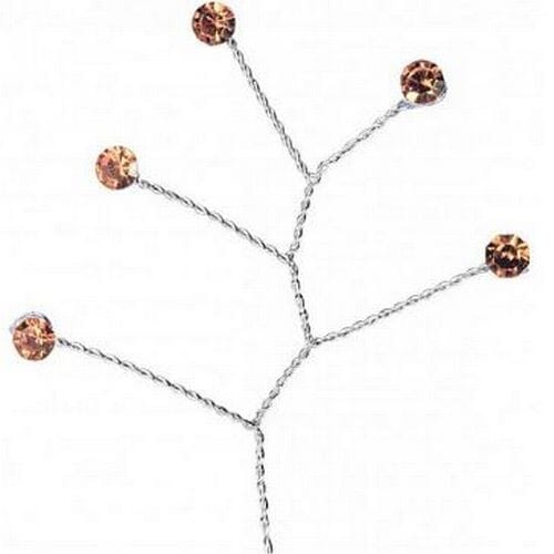 Rhinestone Quintet - Rose Gold (Qty 12)