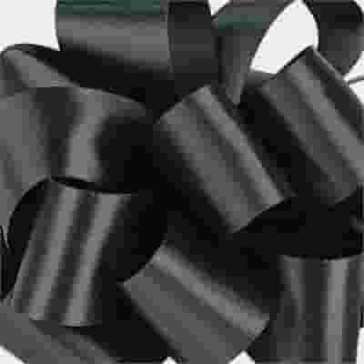 Double-Faced Satin Ribbon #9-1.5 Inch Black x 50 Yards
