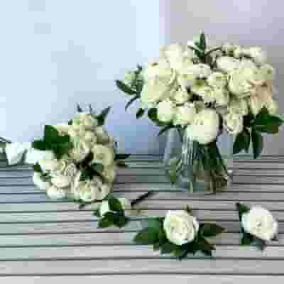 Classic White Wedding Flower Pack